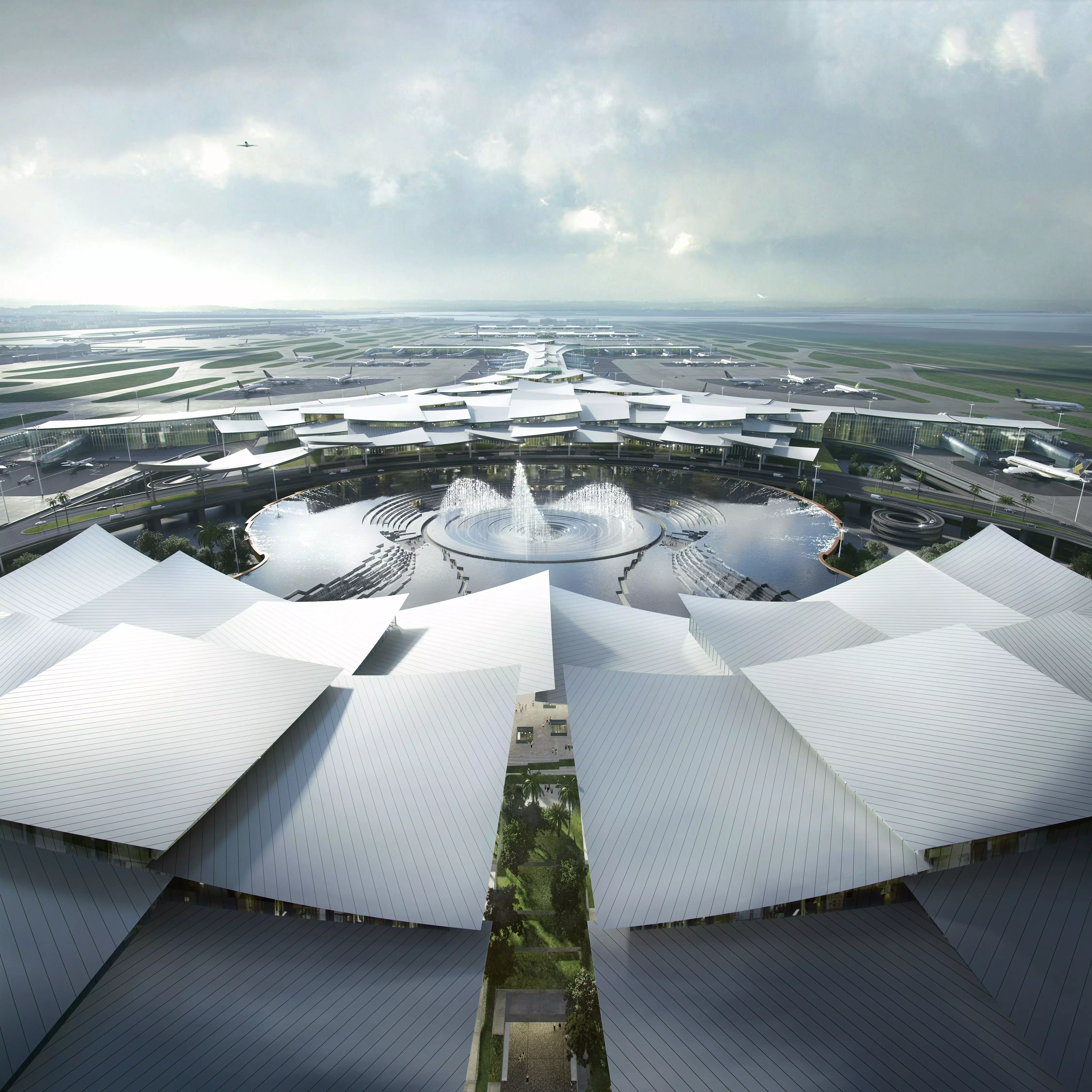 International Airport Terminal Complex 3D model