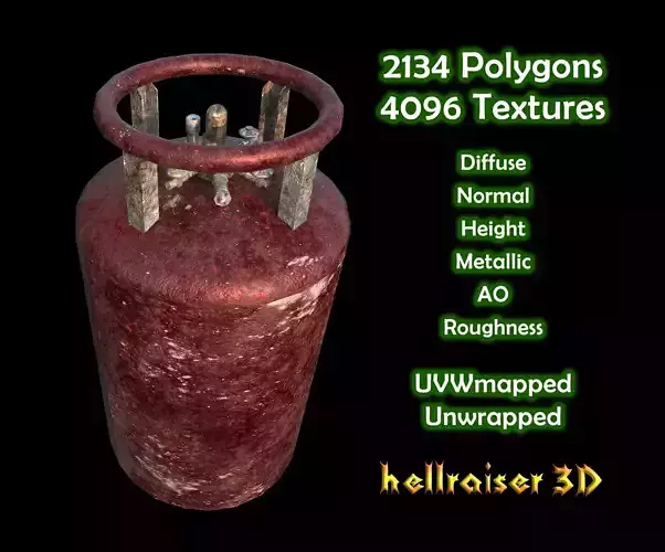 Laboratory Tank - PBR - Textured Low-poly 3D model