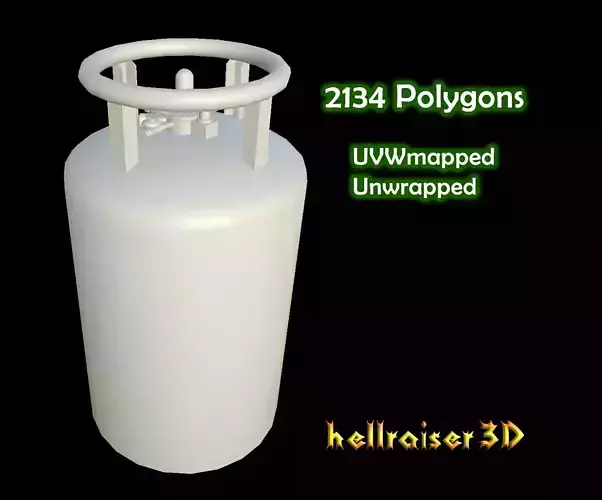 Laboratory Tank Low-poly 3D model