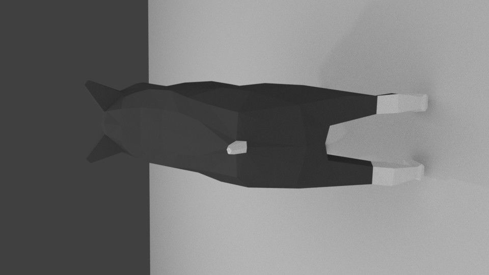 Dog LOWPOLY Low-poly 3D model_4