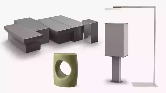 Interior Items by Poliform Collection 3D Model Pack