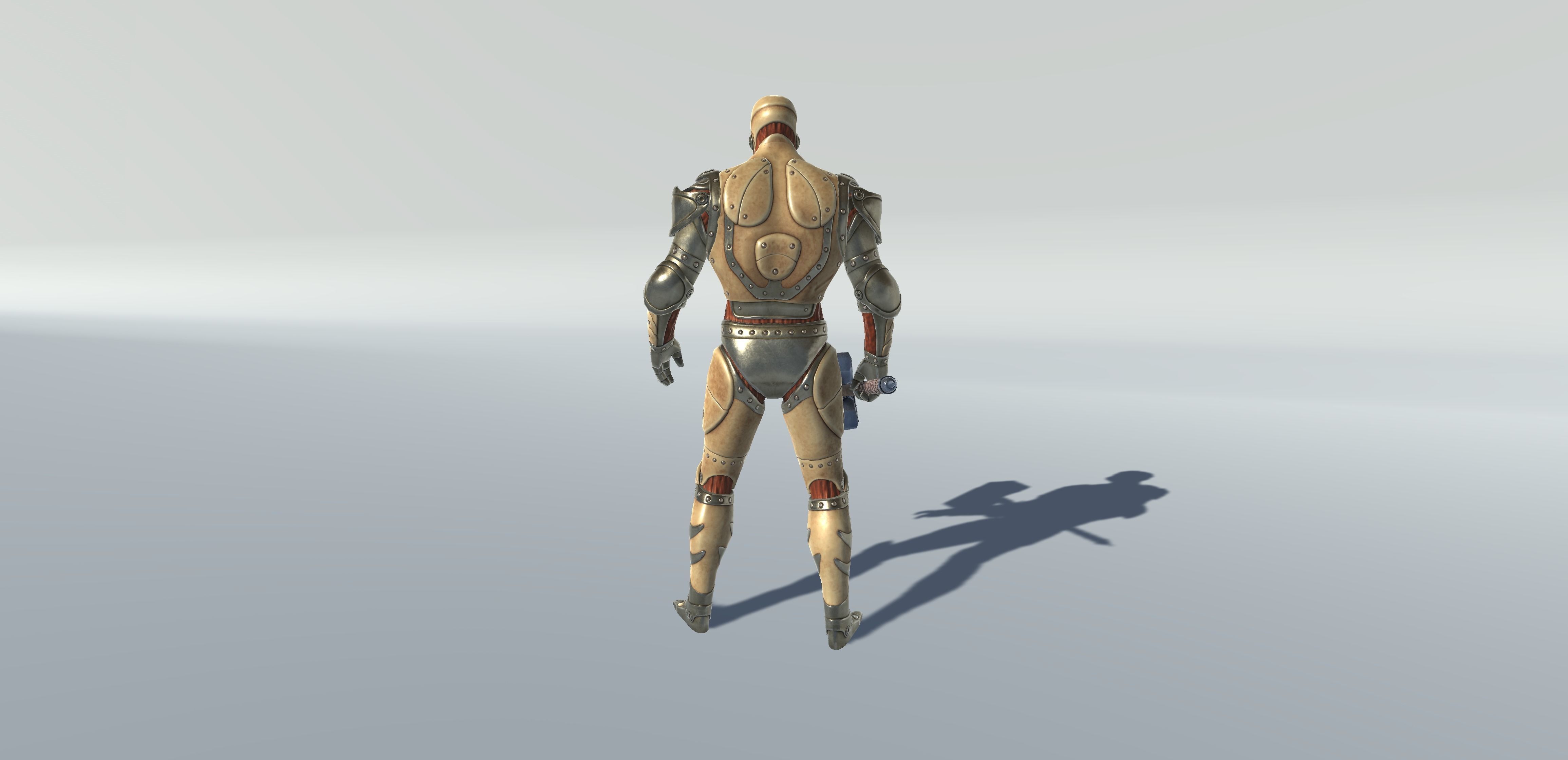 Golem Guardian Low-poly 3D model_7