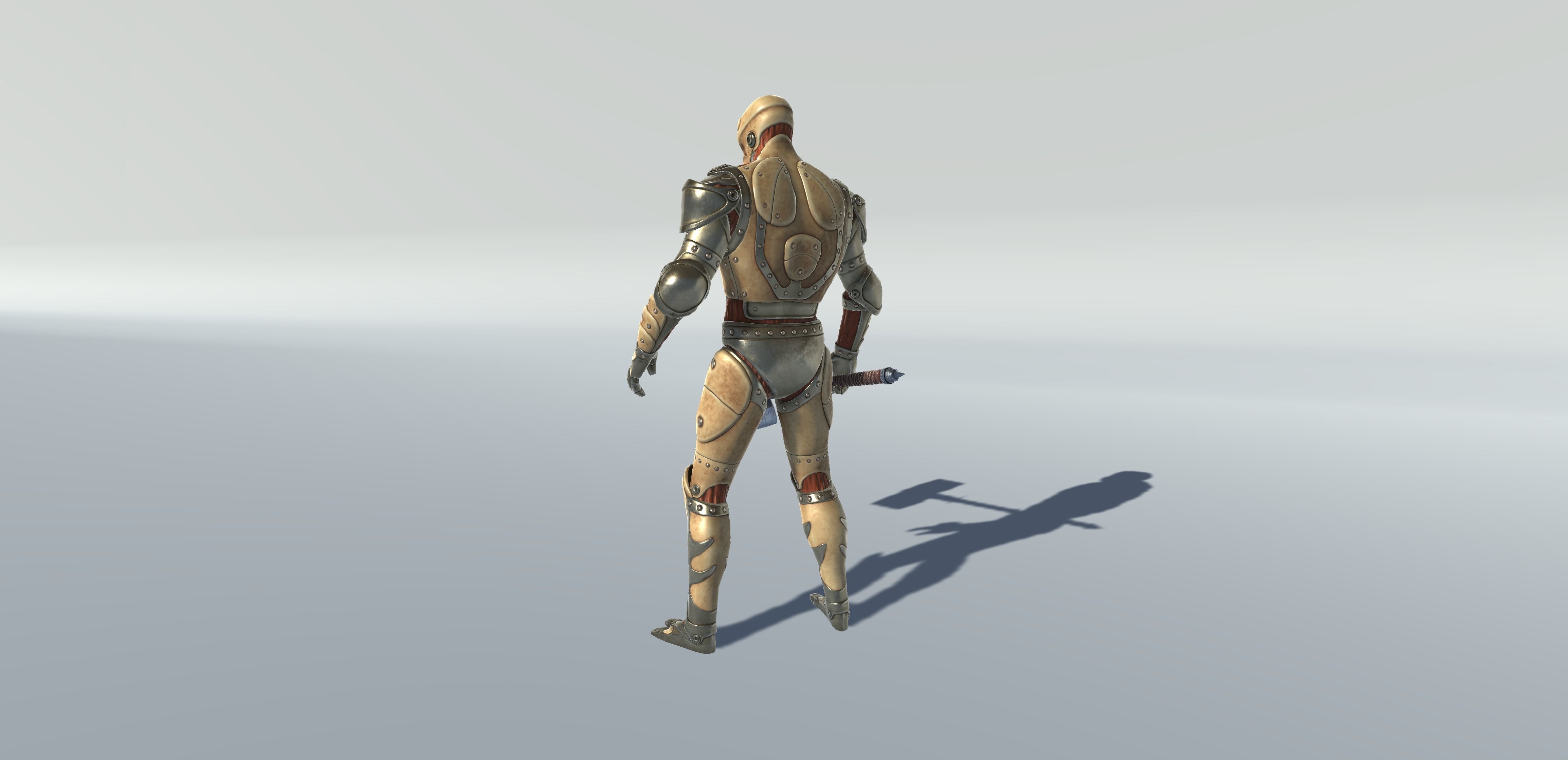 Golem Guardian Low-poly 3D model_6