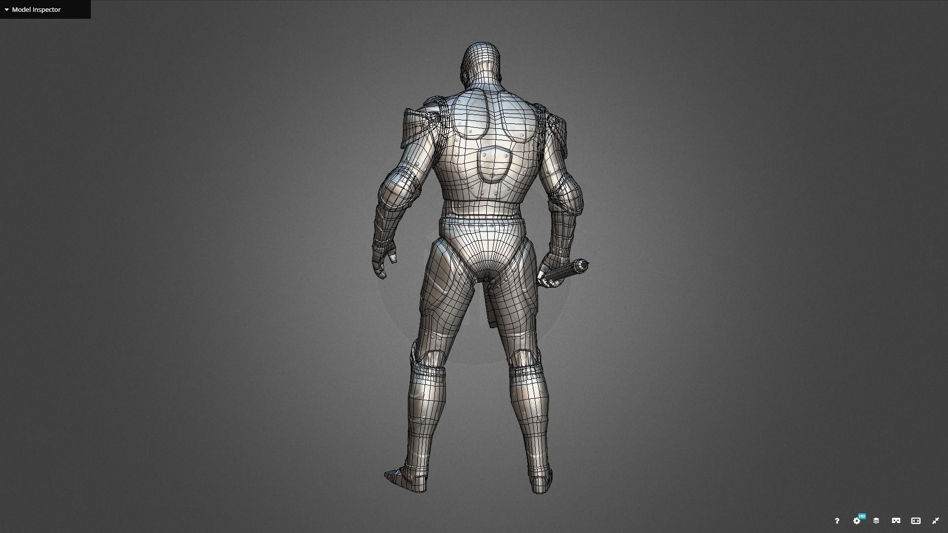 Golem Guardian Low-poly 3D model_17