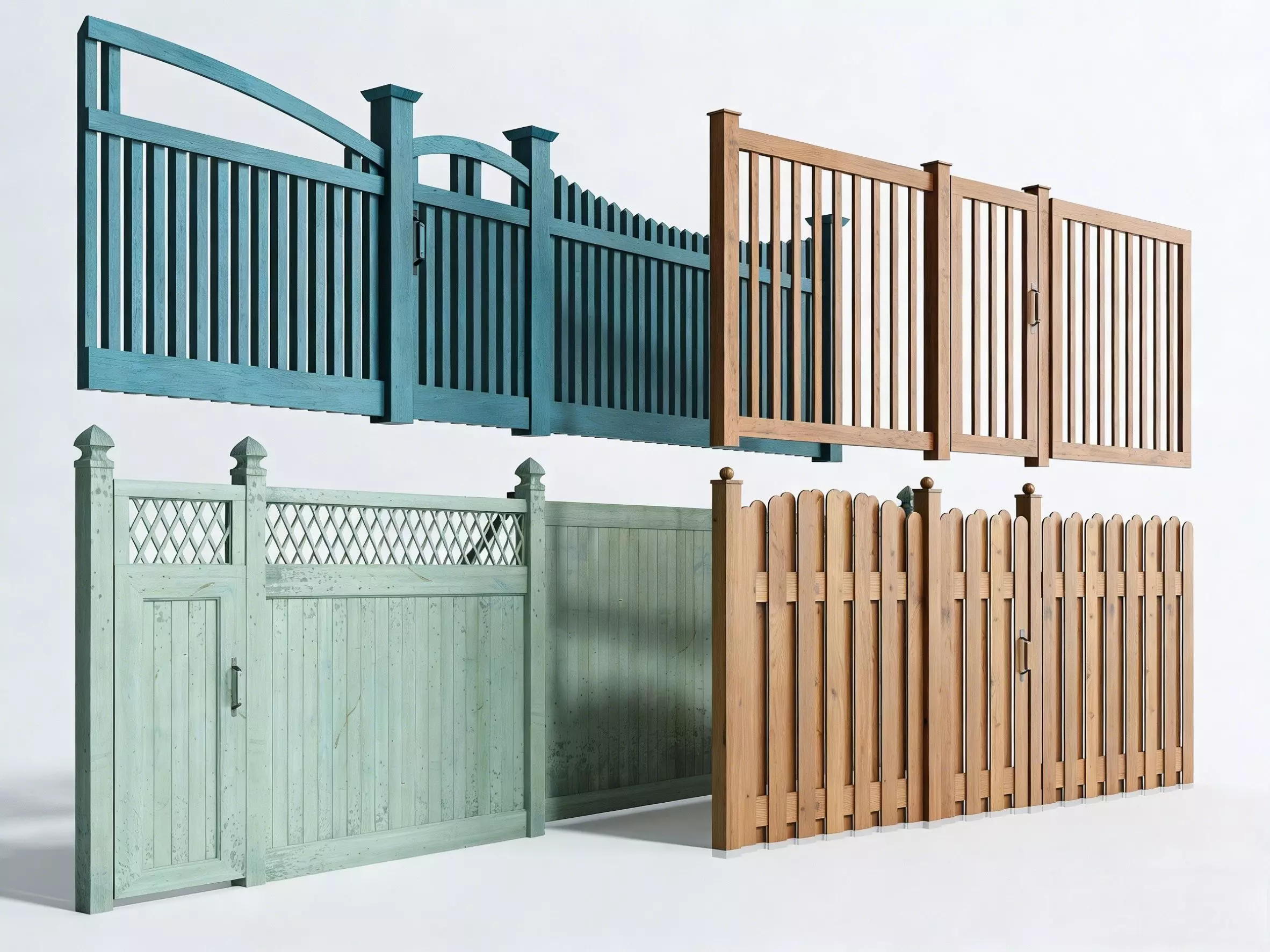 Wooden Fence 3D model