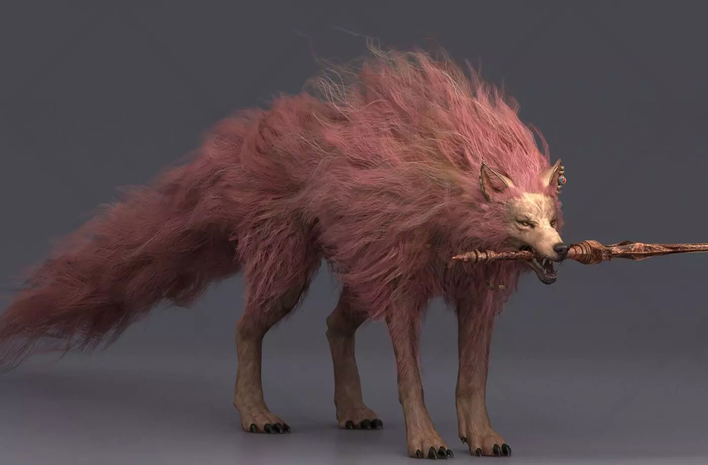 Red Wolf of Radagon - Elden Ring 3d print model 3D model
