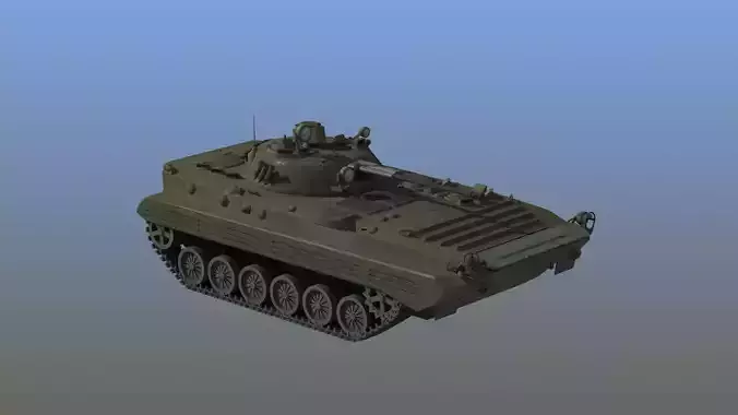 Soviet tracked infantry fighting vehicle BMP-1 3D model | CGTrader