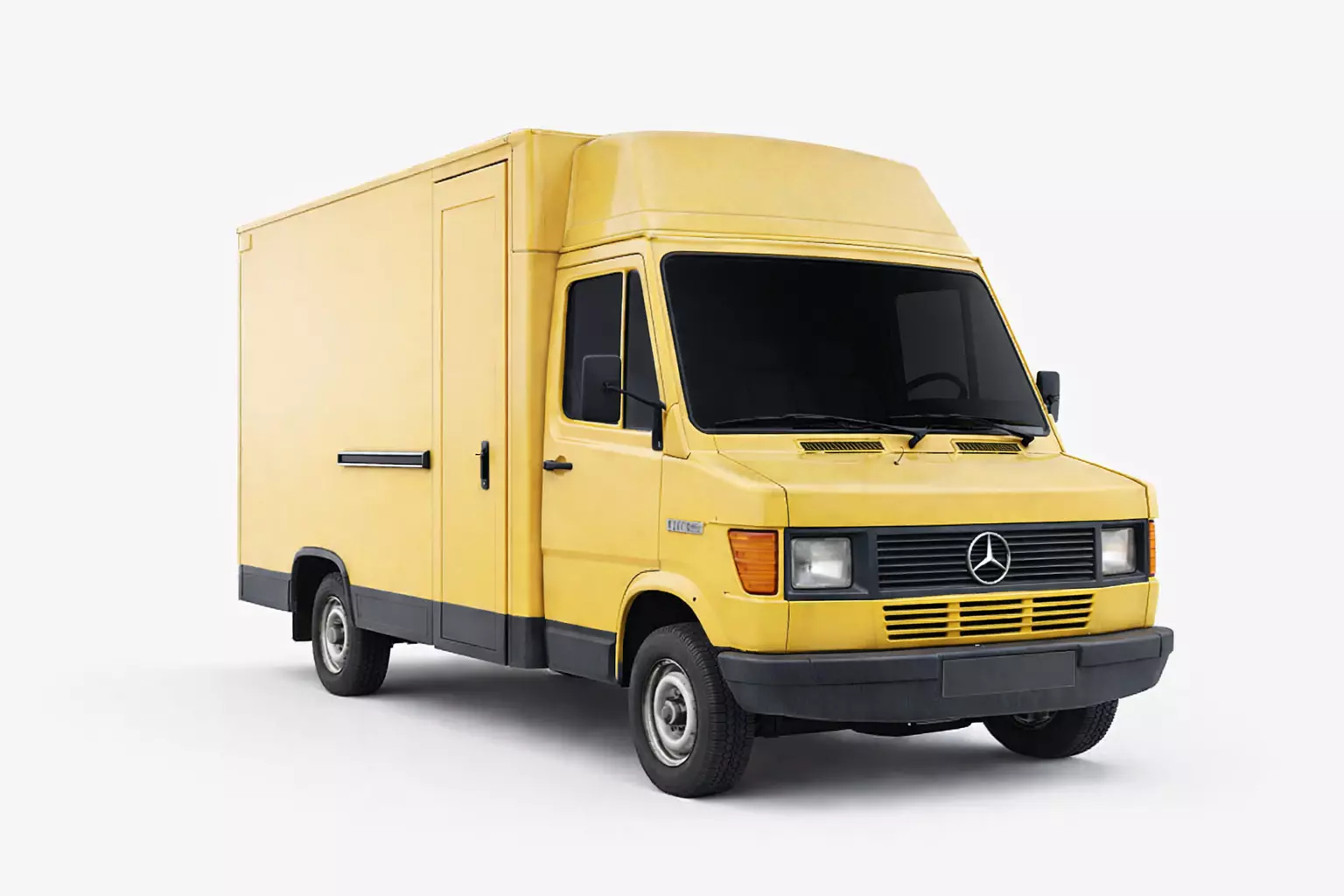 1980s Classic Vintage Cargo Van Utility Transport Vehicle 3D model
