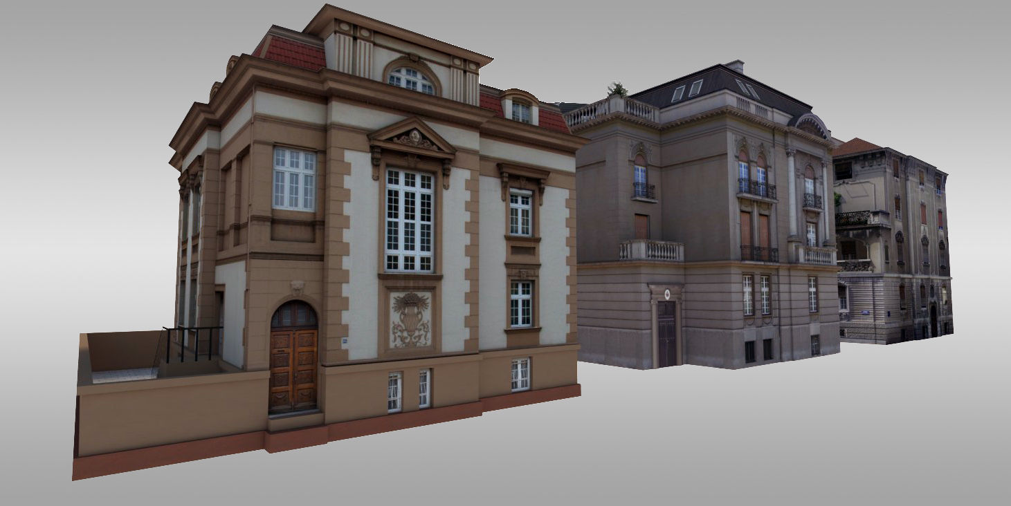 City Villas Pack Low-poly 3D model_2