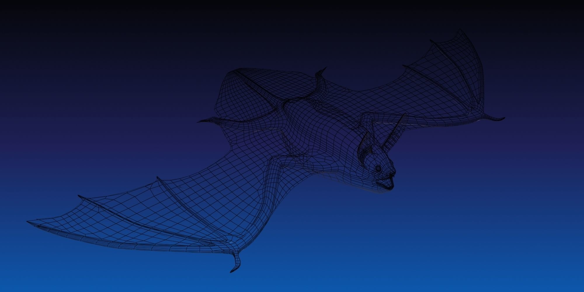 3D Bat model flying 3D model_6