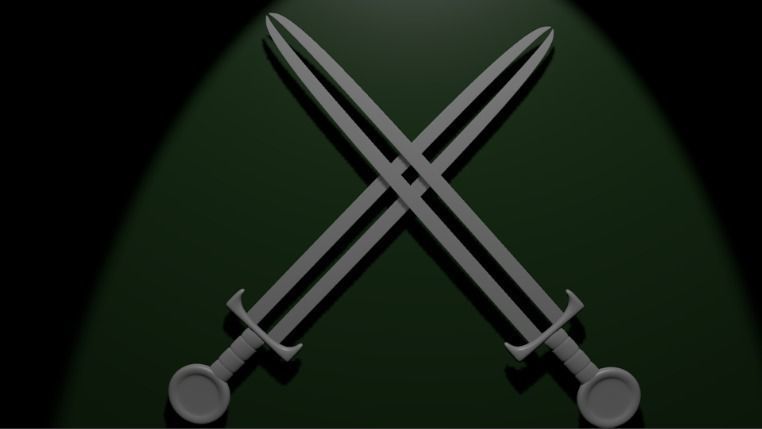 espada lamina dupla 3D model