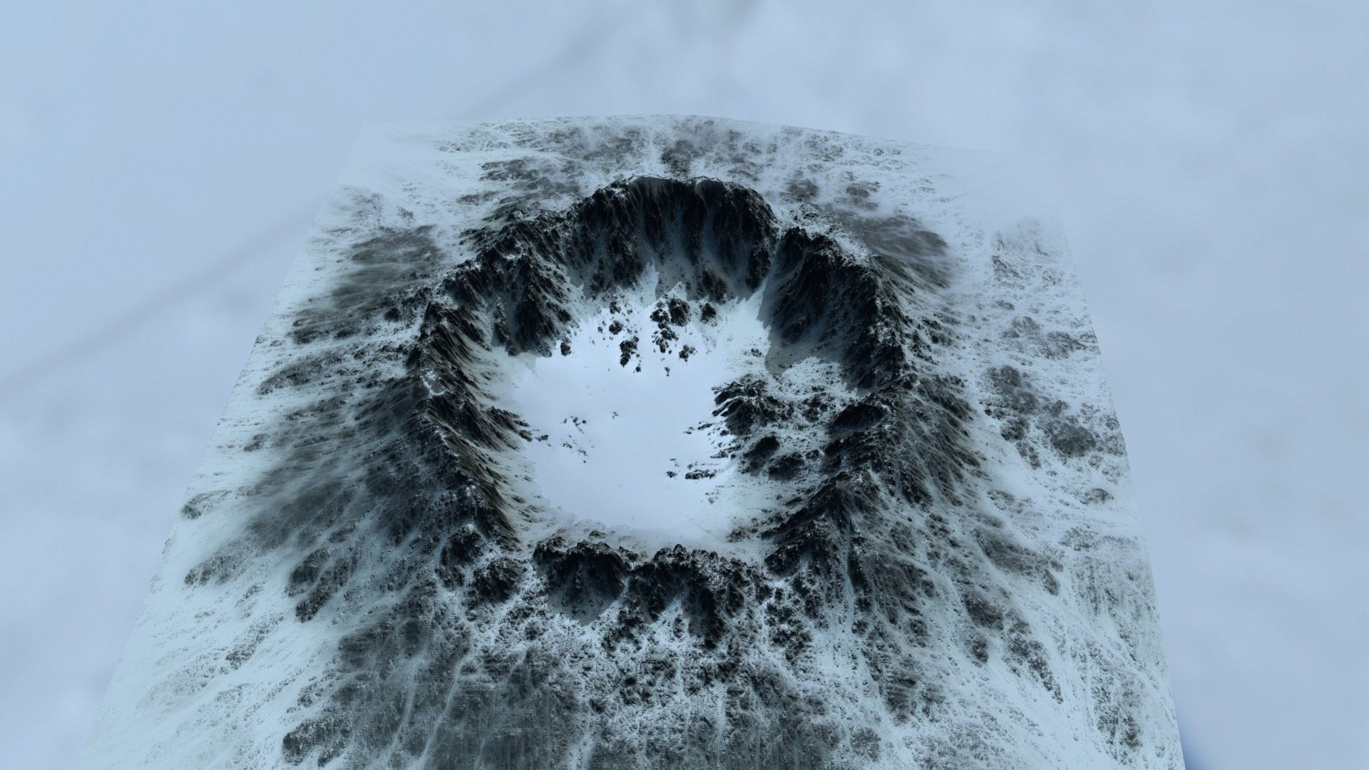 snow crater 4 Low-poly 3D model_21