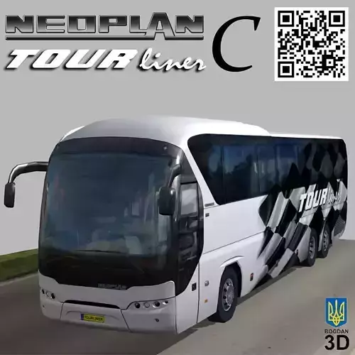 Neoplan Tourliner SHD C Low-poly 3D model