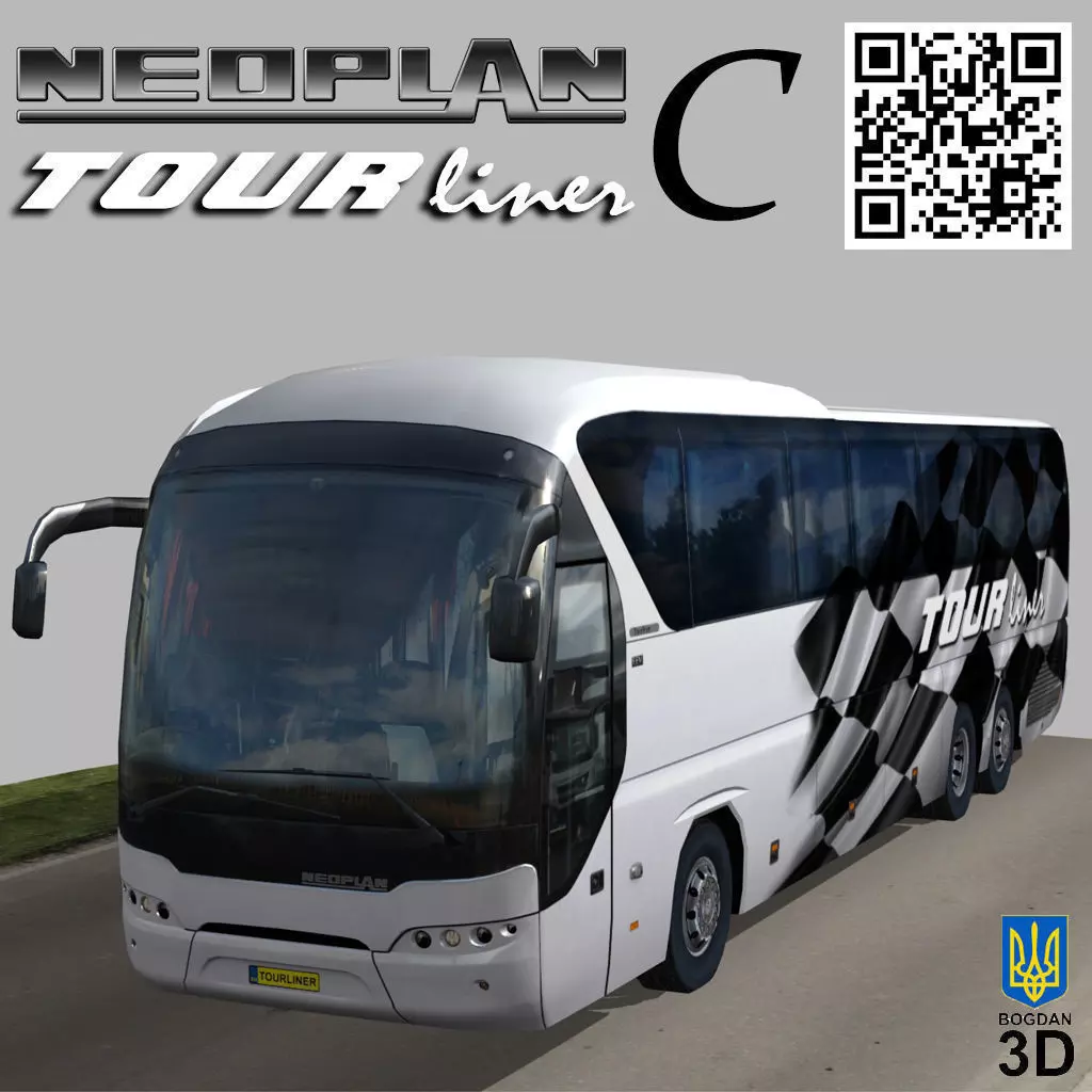 Neoplan Tourliner SHD C Low-poly 3D model