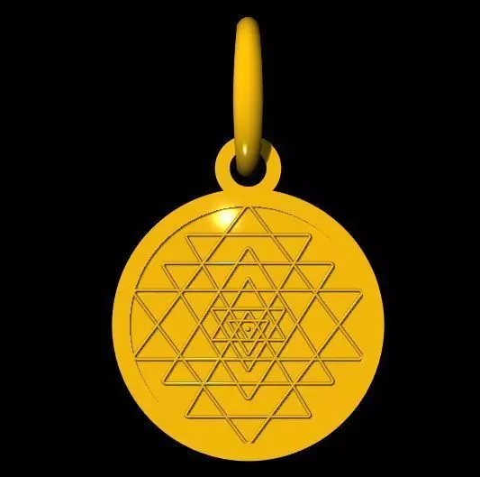 Shri Yantra pendant 3dm file 3D print model