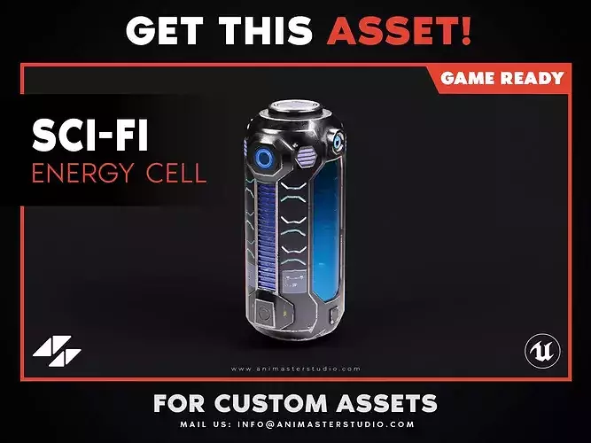 Sci-Fi Energy Cell Battery