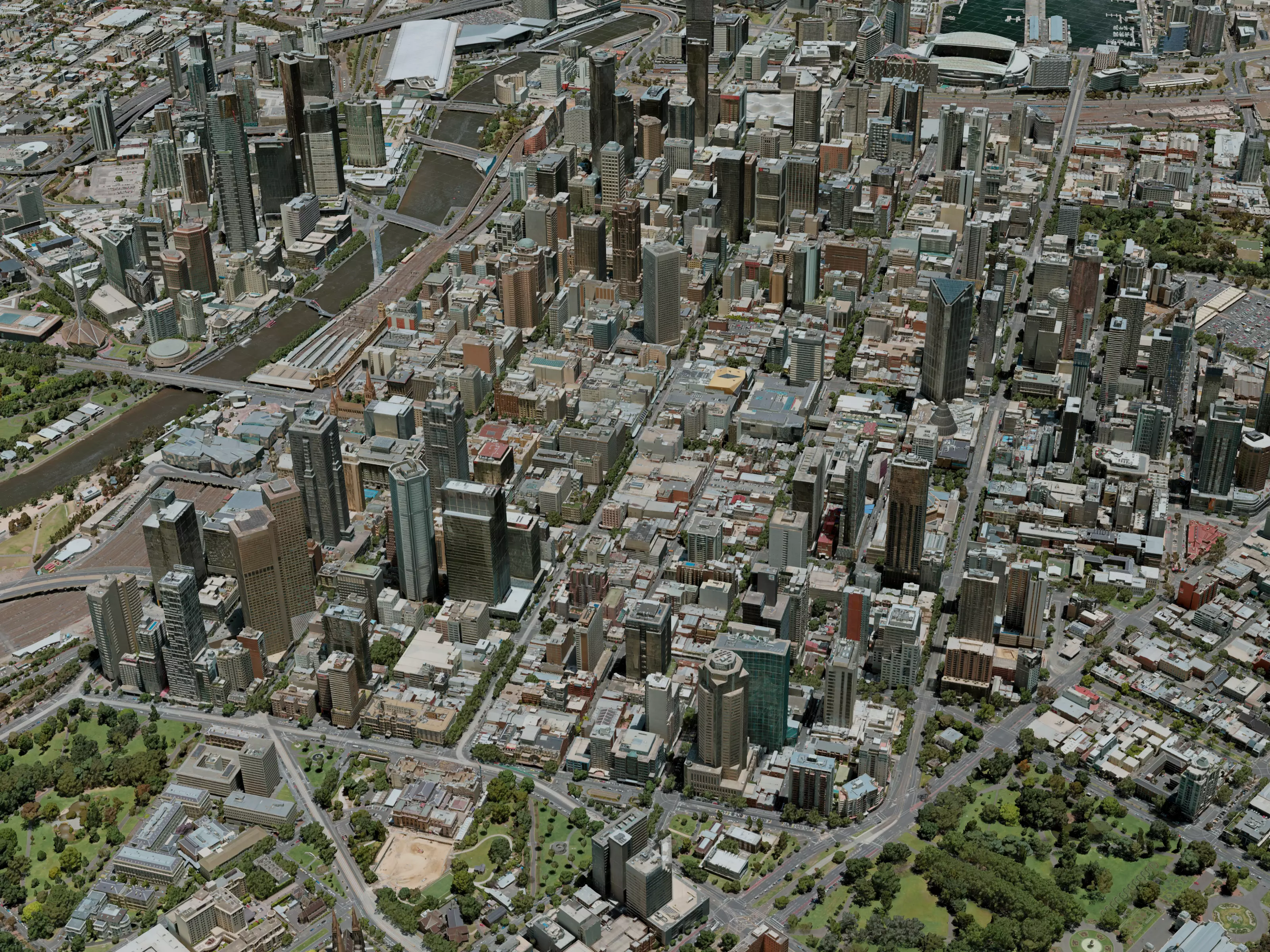 Melbourne City 3D model