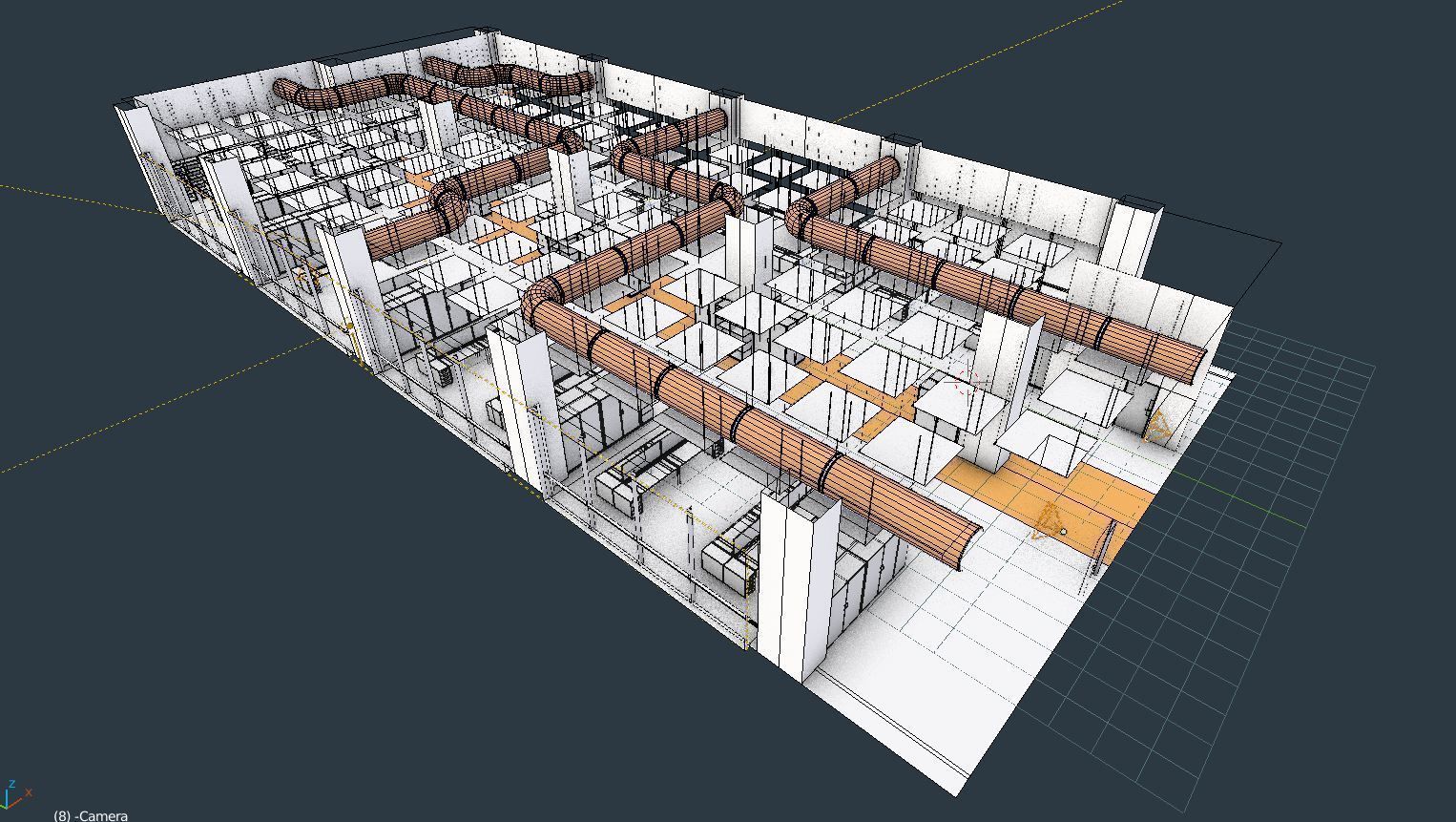 Office space 2 Low-poly 3D model_12