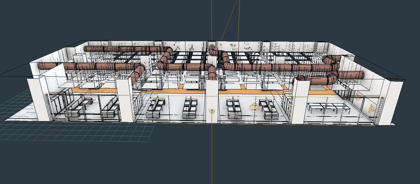 Office space 2 Low-poly 3D model_11