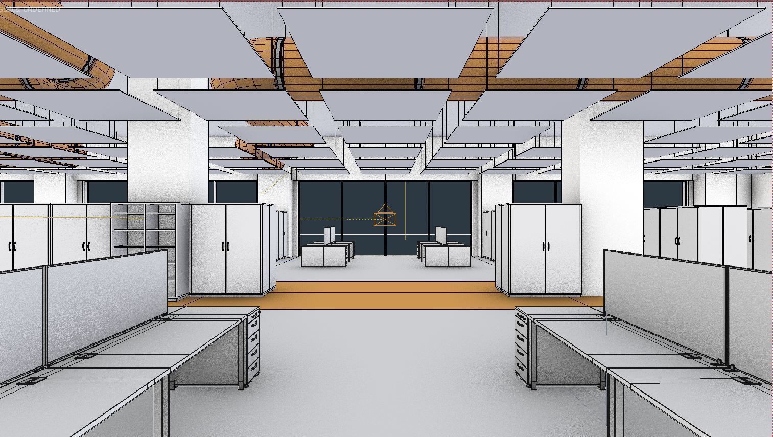 Office space 2 Low-poly 3D model_10