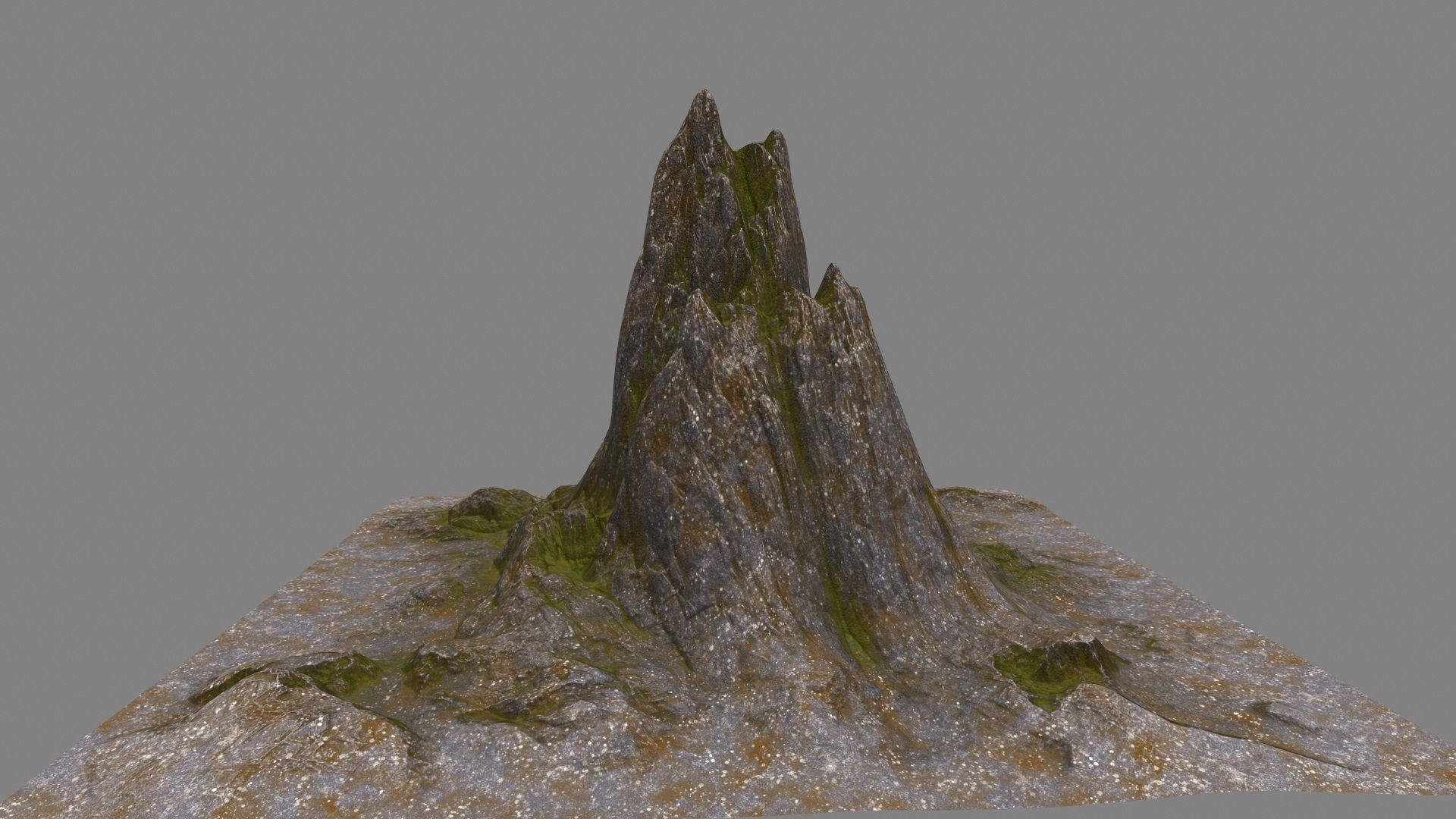 rock moss Low-poly 3D model_14