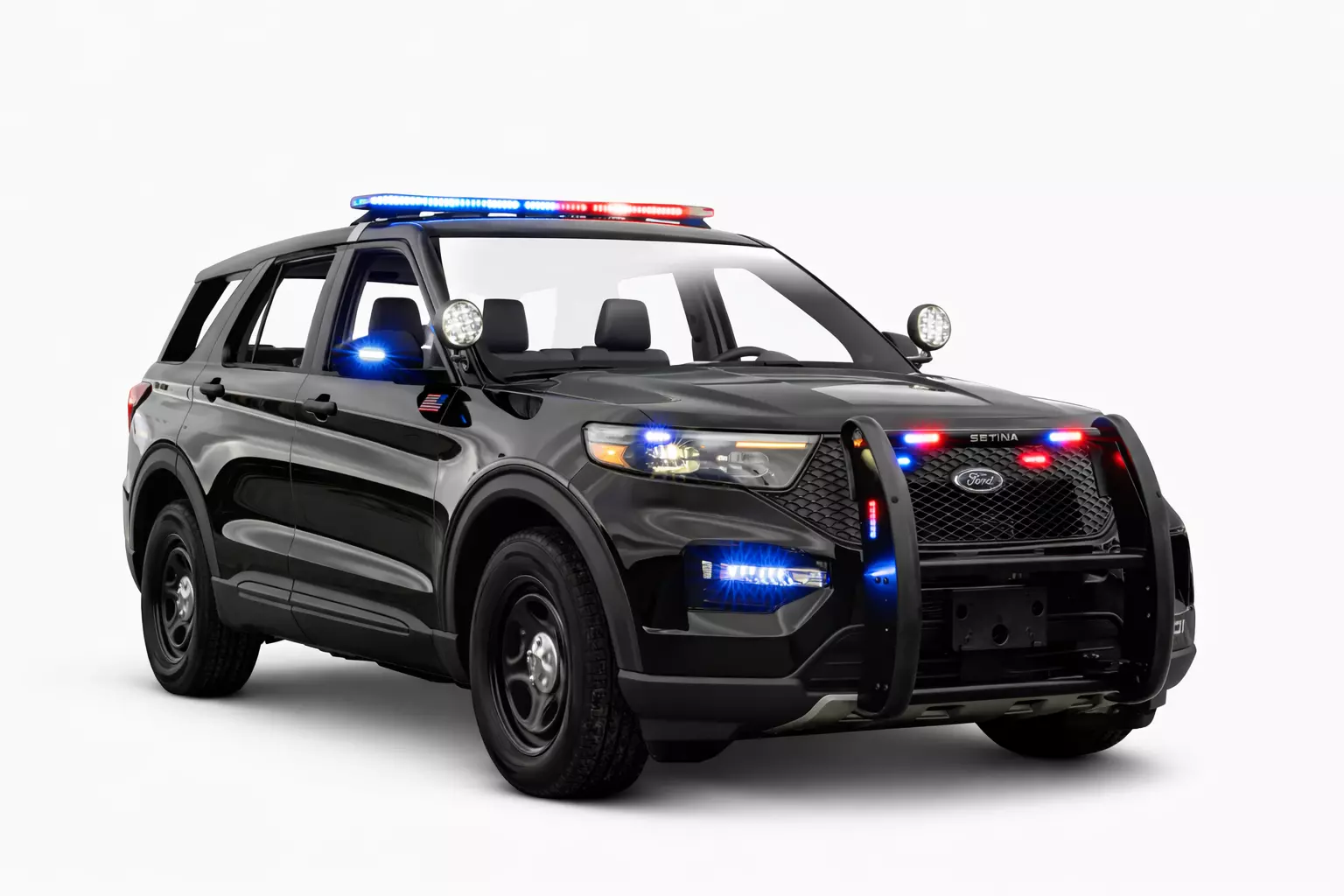 Police Interceptor SUV High Speed Patrol Vehicle 3D model