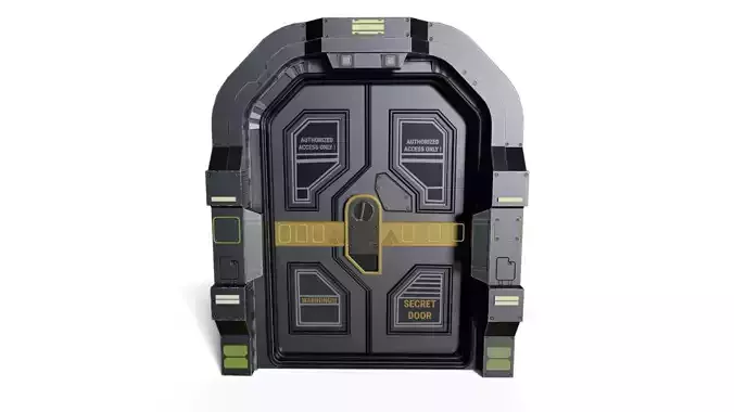 Futuristic Sci-Fi Sliding Door