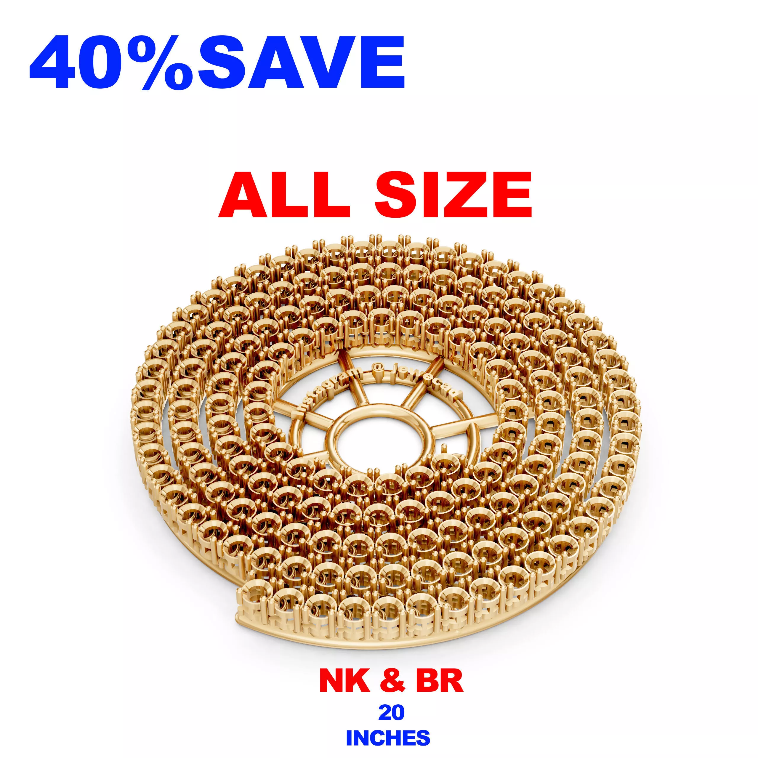 Bracelet jewelry 3D print model