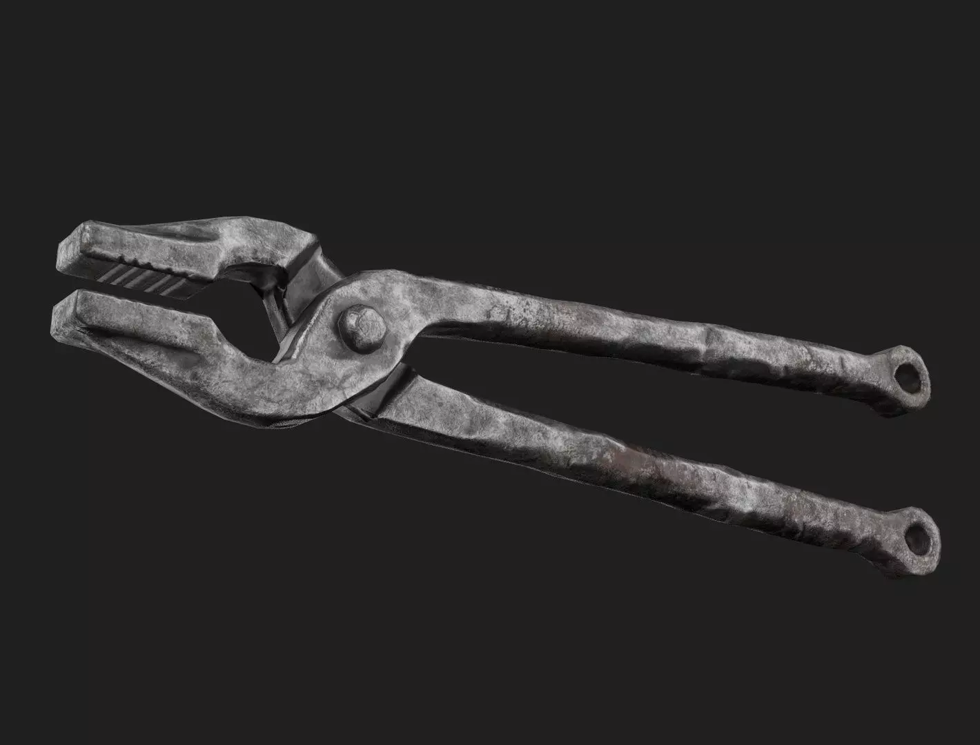 Old Rusty Metal Pliers Free low-poly 3D model