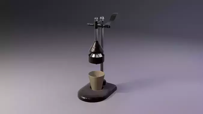 Hand Press Juicer 3D Game Ready Model Low-poly 3D model 2
