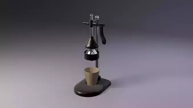 Hand Press Juicer 3D Game Ready Model Low-poly 3D model 6