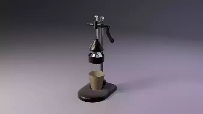 Hand Press Juicer 3D Game Ready Model Low-poly 3D model 5