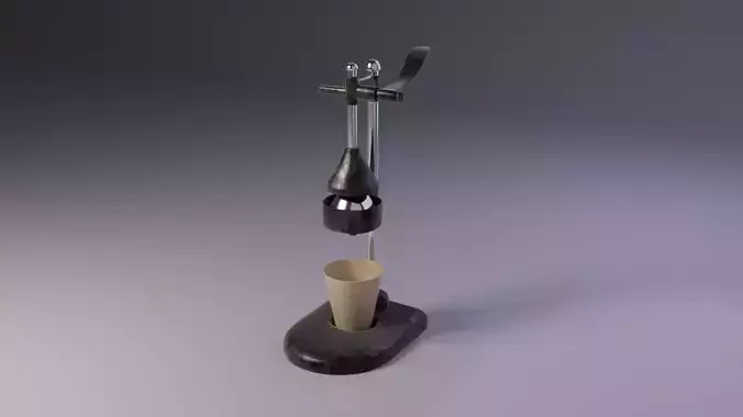 Hand Press Juicer 3D Game Ready Model Low-poly 3D model