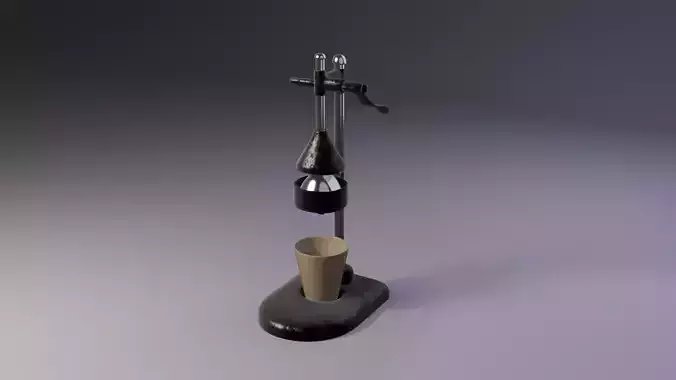 Hand Press Juicer 3D Game Ready Model Low-poly 3D model 4