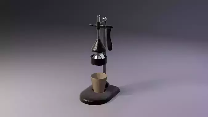 Hand Press Juicer 3D Game Ready Model Low-poly 3D model 7