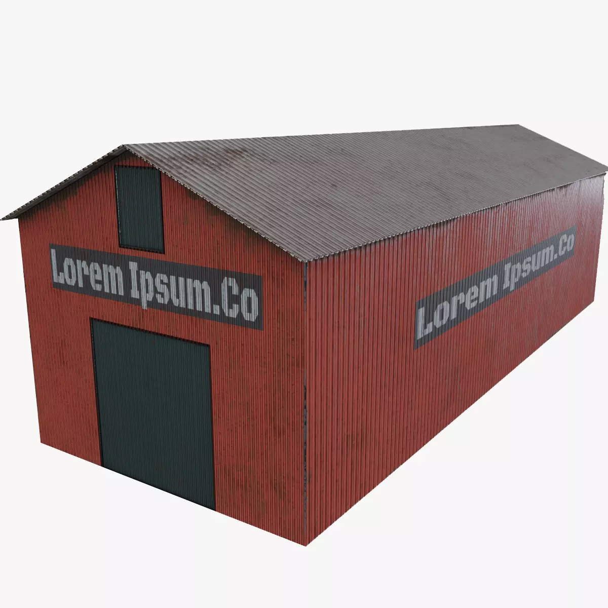 Warehouse Low-poly 3D model