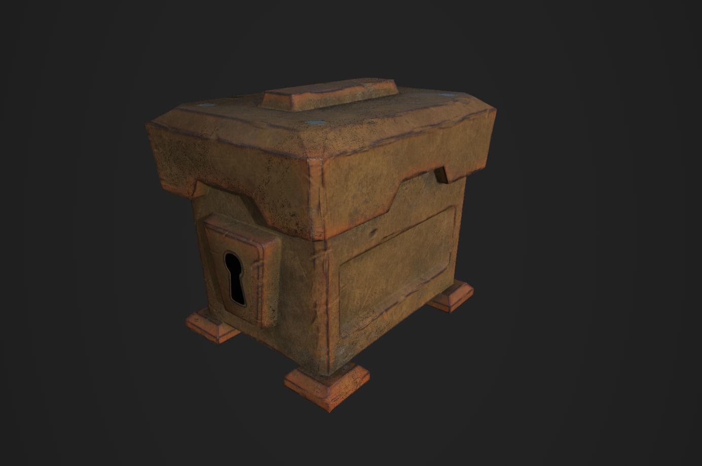 Chests Fantasy PBR Low-poly 3D model_17