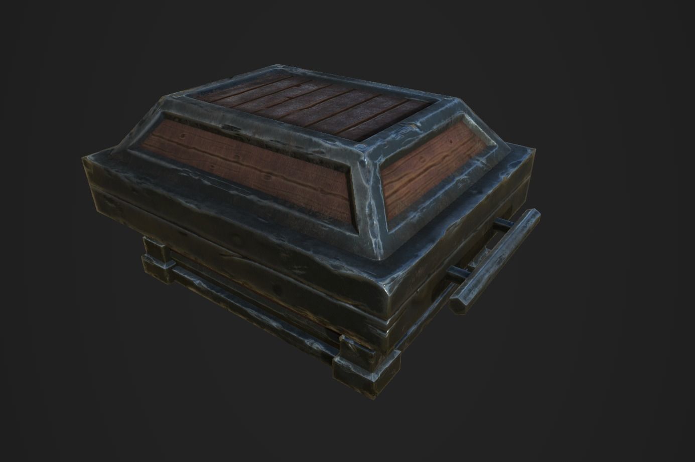 Chests Fantasy PBR Low-poly 3D model_14
