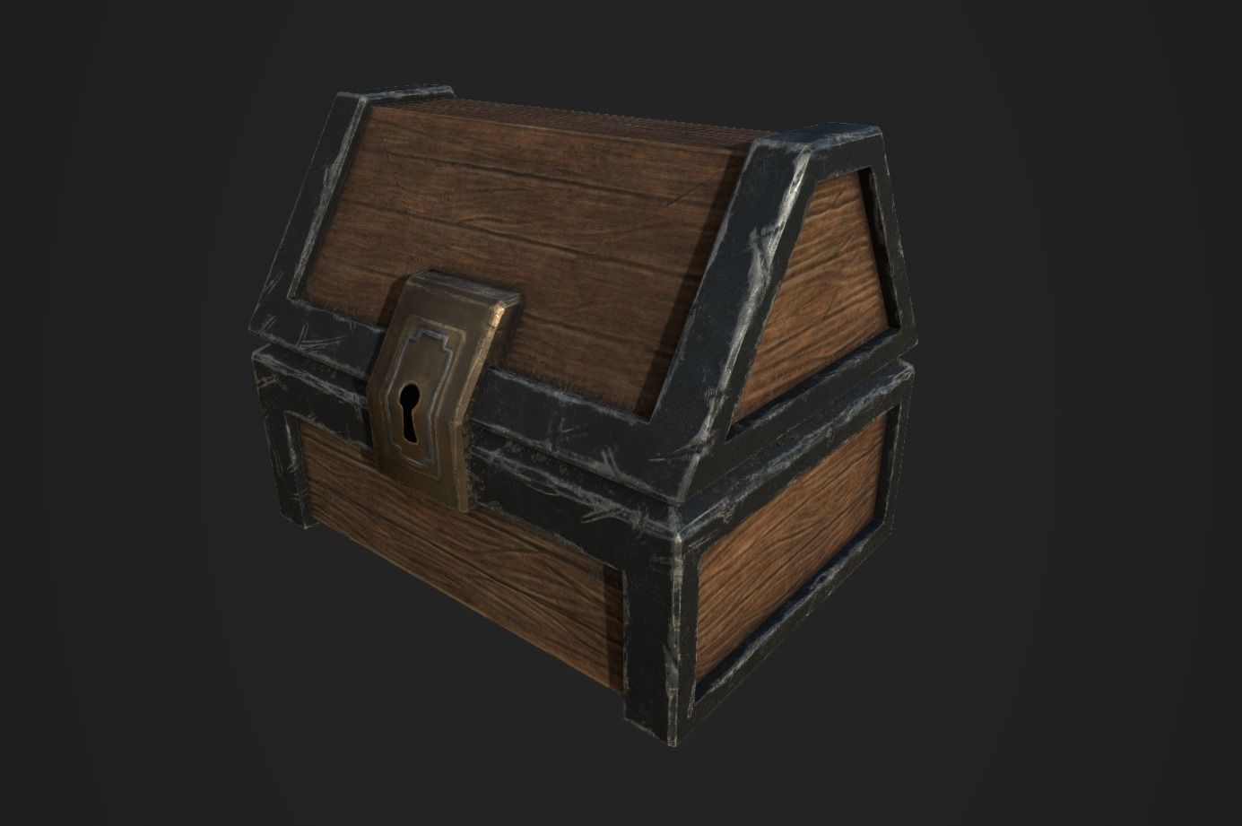 Chests Fantasy PBR Low-poly 3D model_12