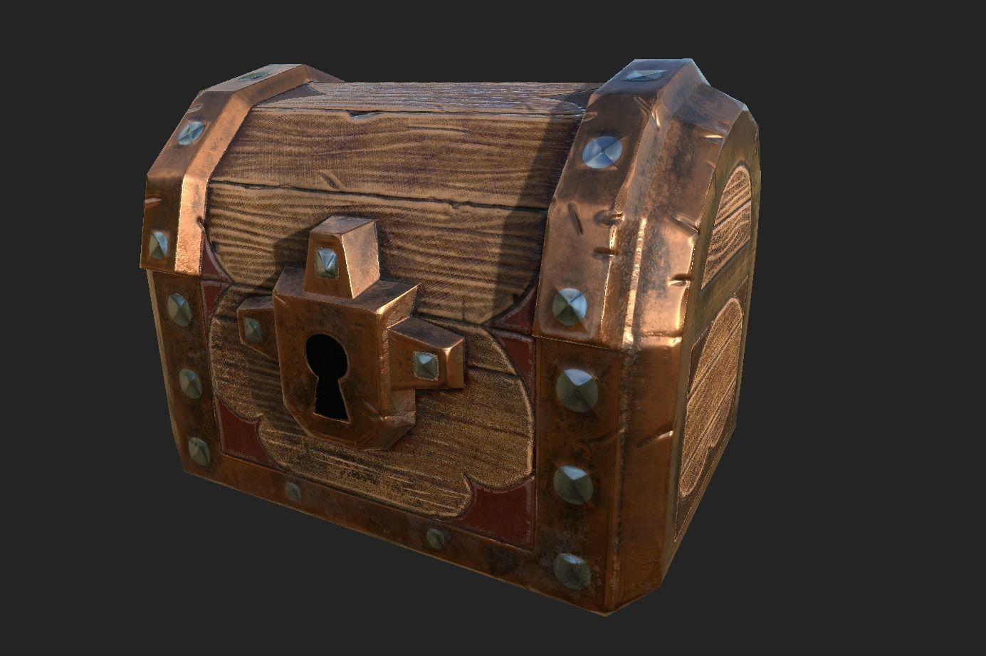 Chests Fantasy PBR Low-poly 3D model_5
