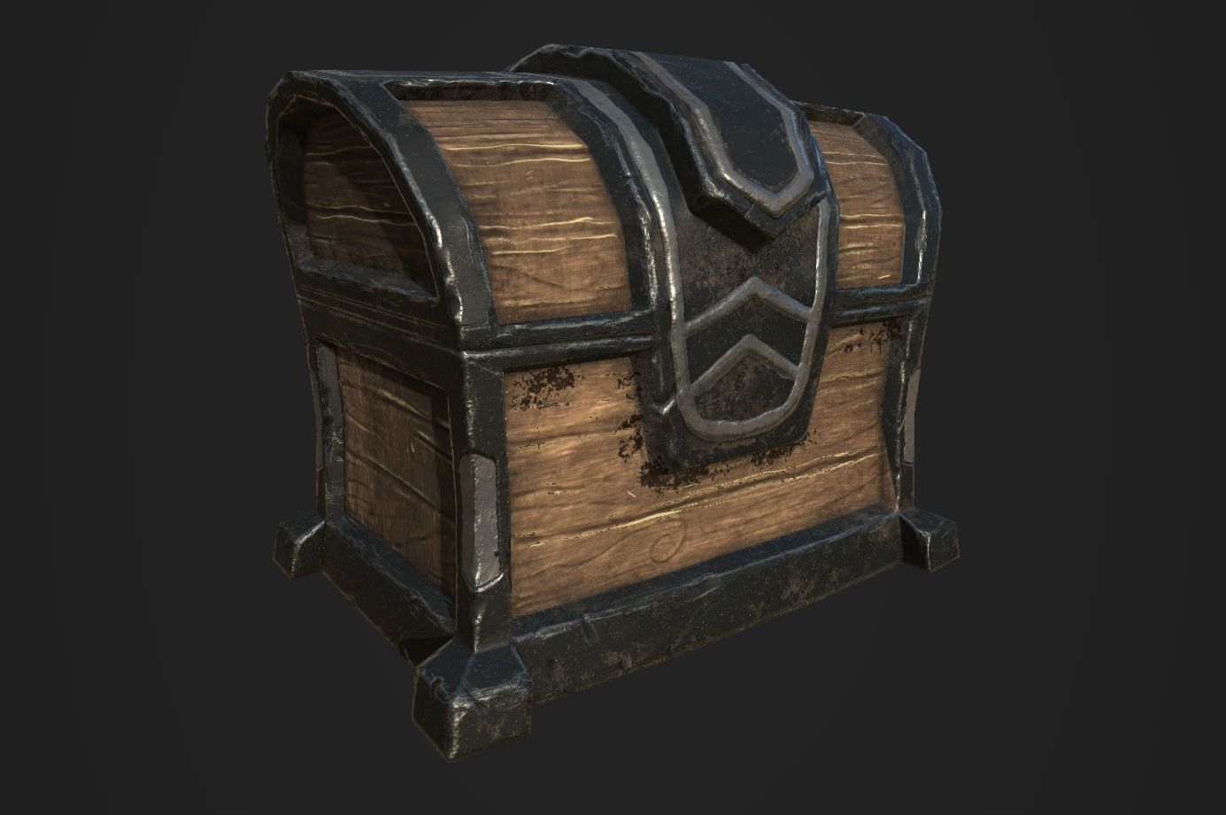 Chests Fantasy PBR Low-poly 3D model_19
