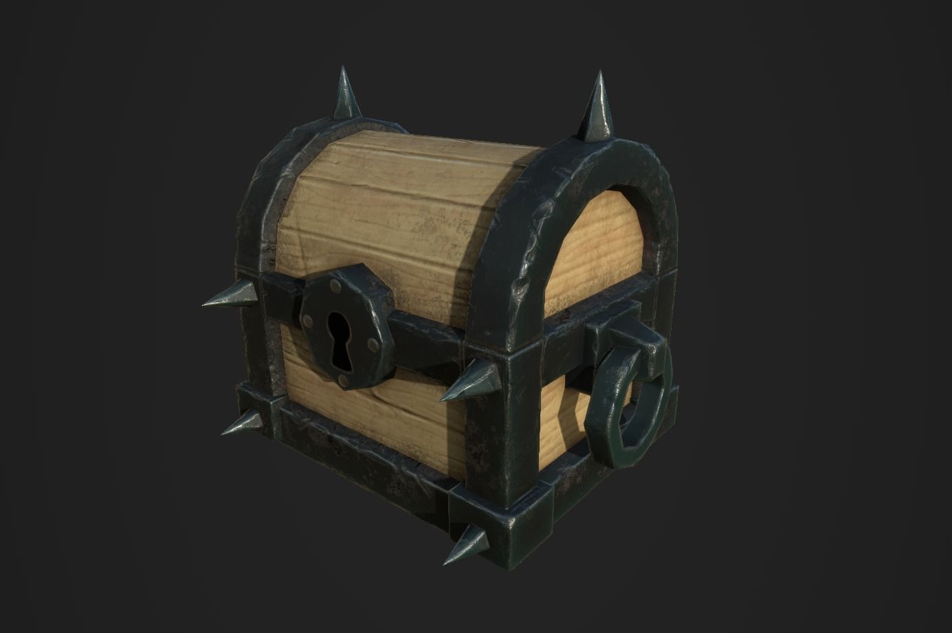 Chests Fantasy PBR Low-poly 3D model_9