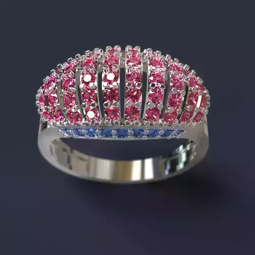 Ring sapphire 3D print model