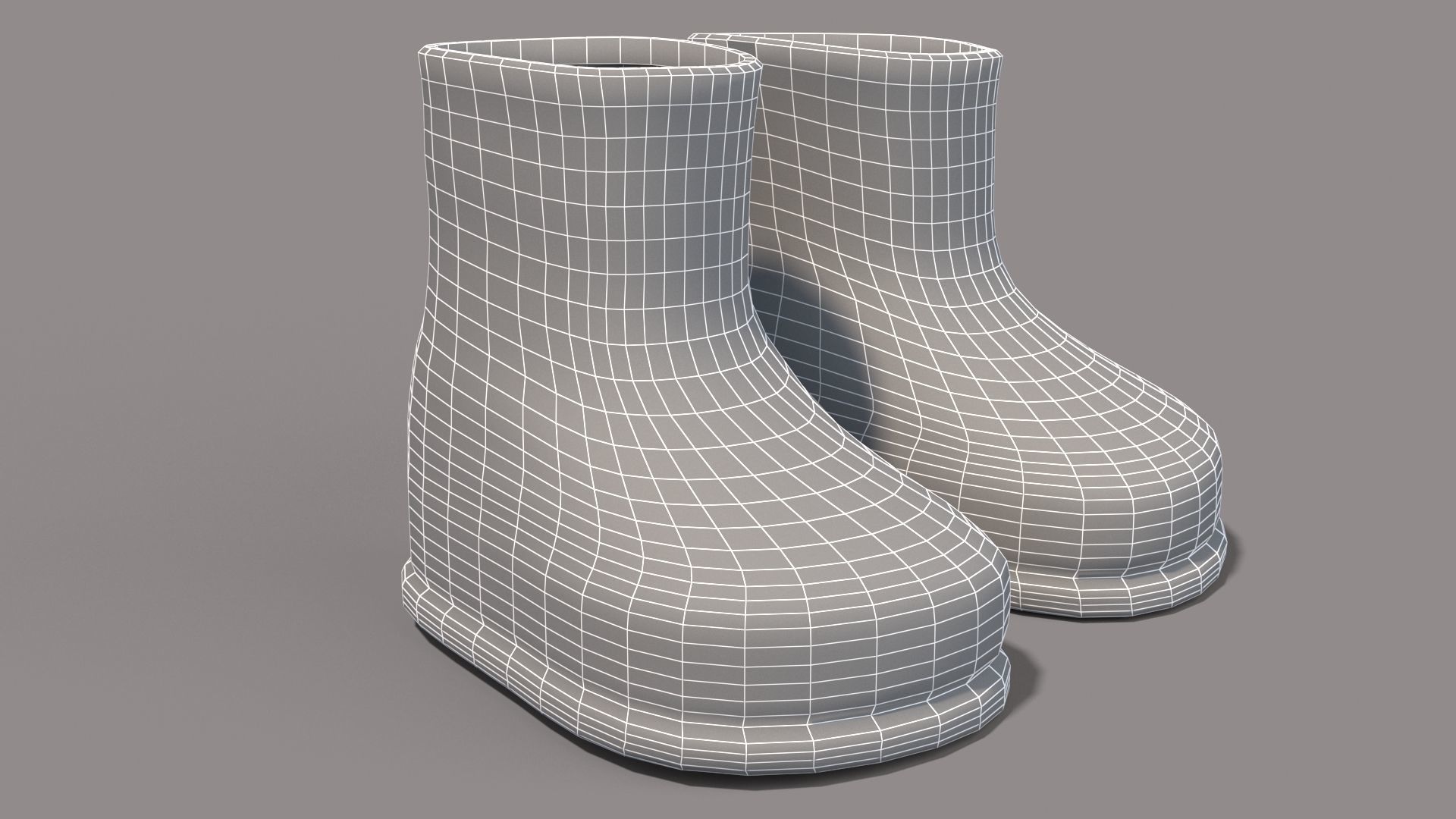 cartoon Boots 3D model_4