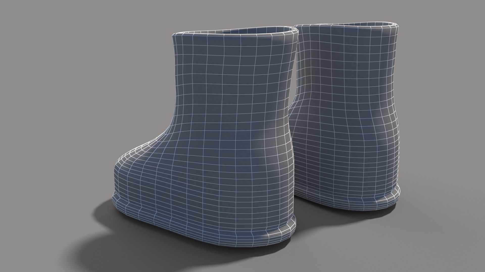 cartoon Boots 3D model_3