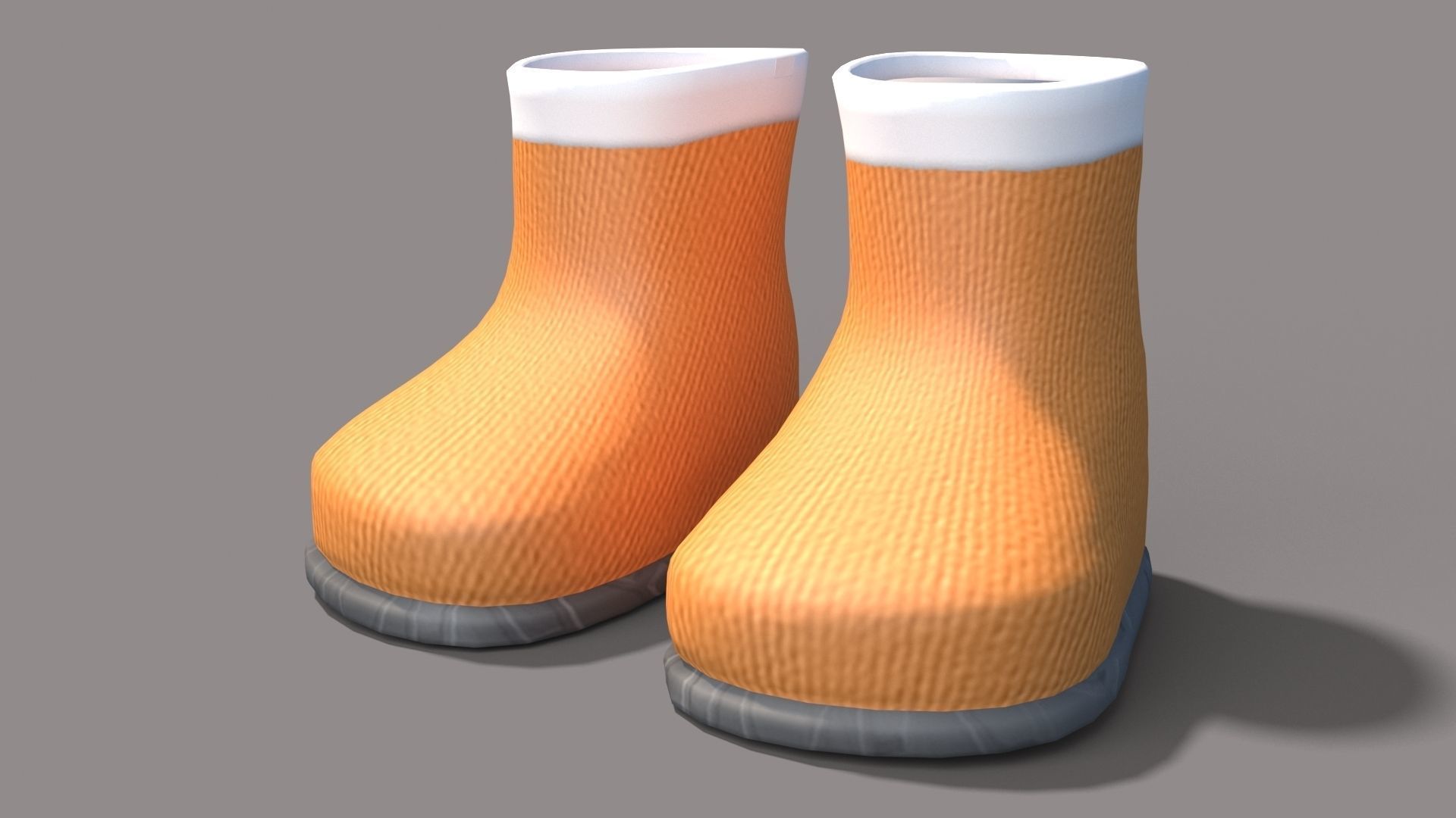 cartoon Boots 3D model_2