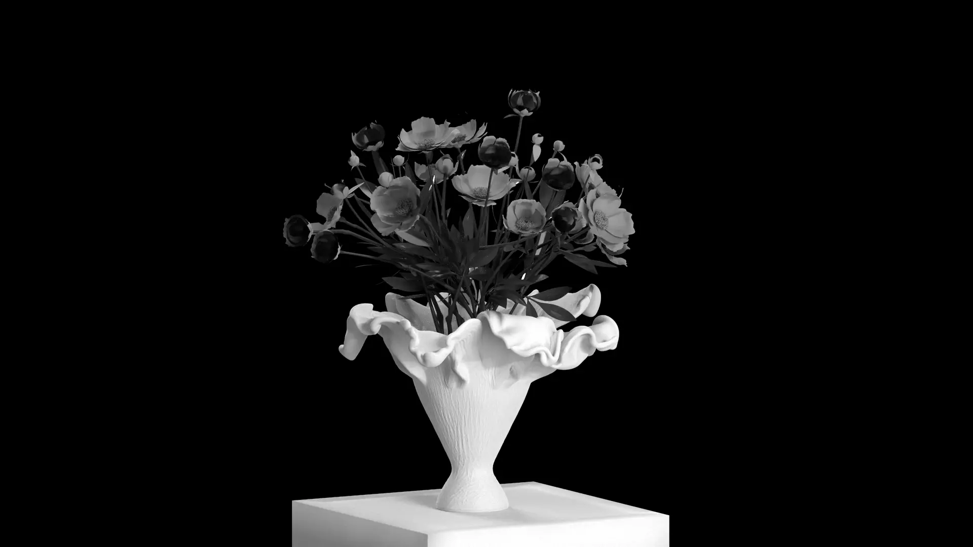 Bloom and Flow Organic Sculptural Vase 3D print model