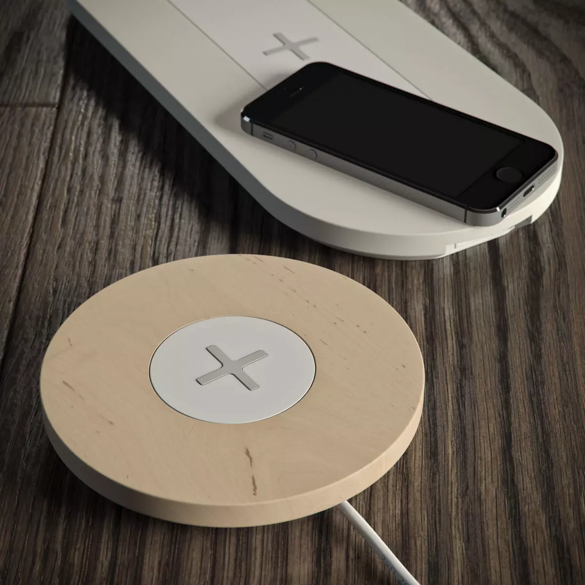 Pads for wireless charging and iphone 5s 3D model_0