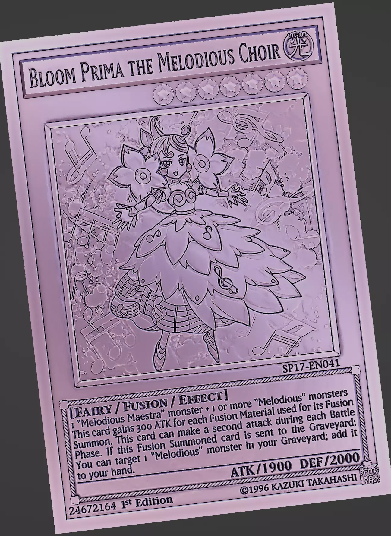 Bloom Prima the Melodious Choir - yu-gi-oh Free 3D print model