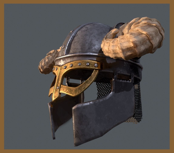 Viking Helm Free low-poly 3D model